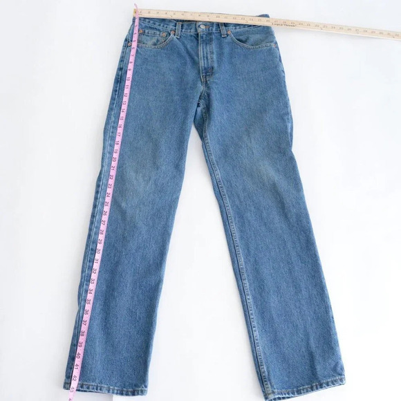 Vintage Levi's Blue Straight Leg Jeans  Button Style 212 (made in Canada) - Picture 2 of 6